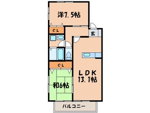 ティアラＭ１の物件間取画像